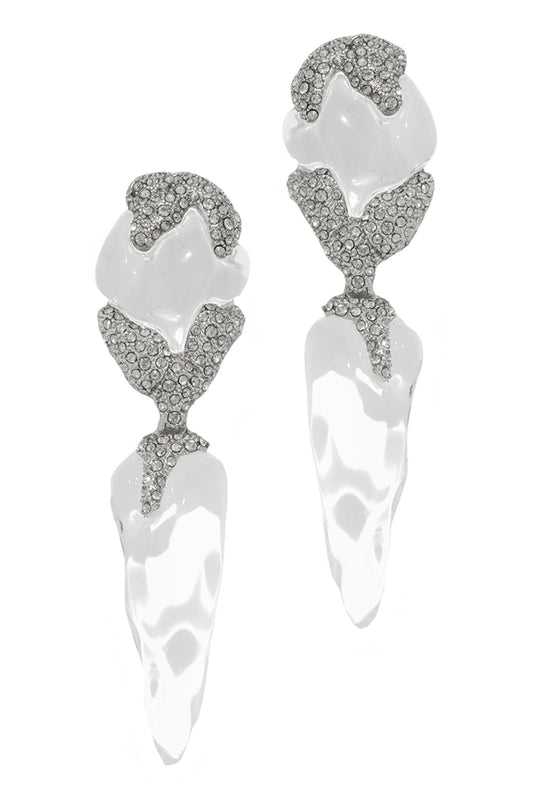Lucite Silverlake Post Drop Earrings-SILVER-JEWELRYBOUTIQUEEARRING-ALEXIS BITTAR