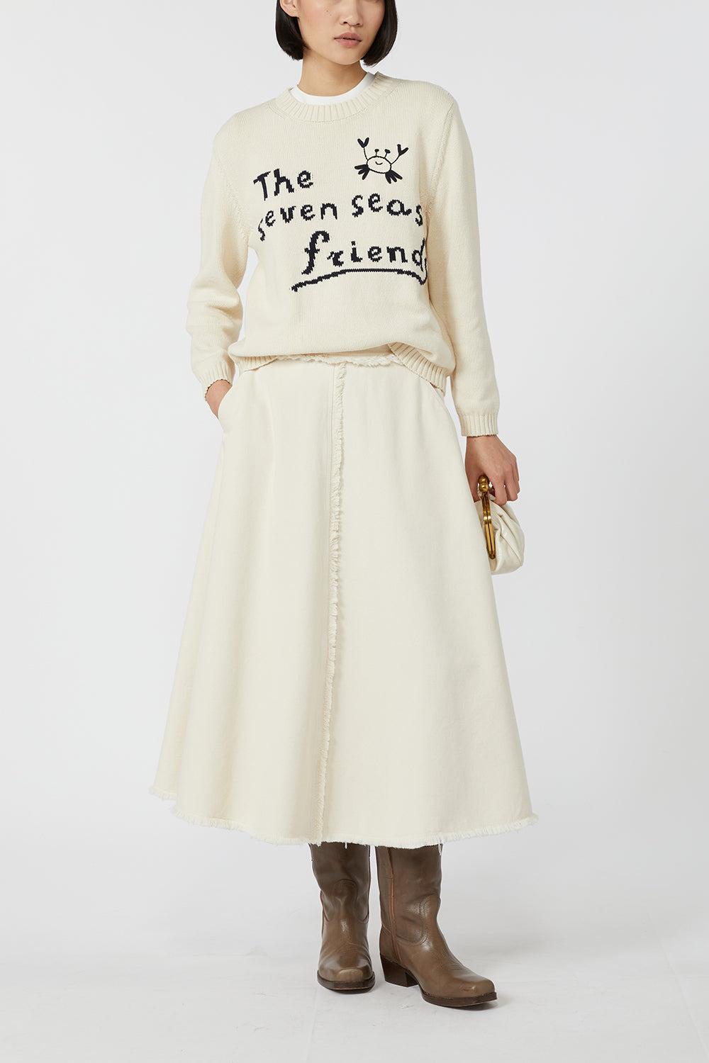 Alvaro Skirt-ECRU-4-CLOTHINGSKIRTMIDI-MAX MARA