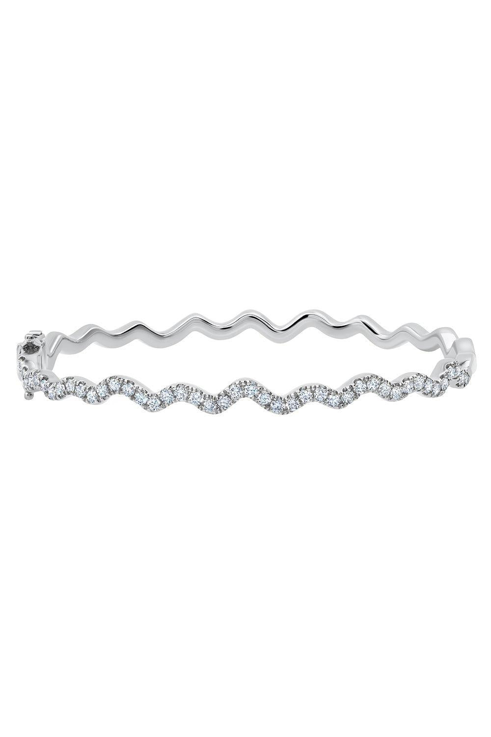 Diamond Rio Bangle Bracelet-WHITE GOLD-JEWELRYFINE JEWELBRACELET O-GRAZIELA