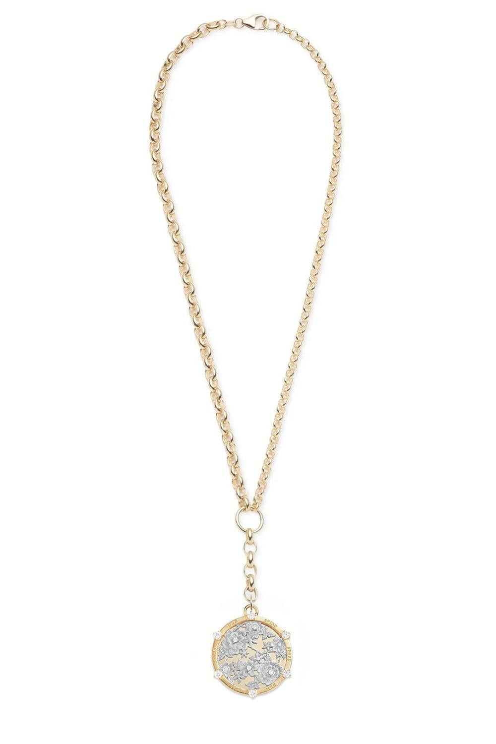 Floral Screen Resilience Heavy Mixed Belcher Necklace