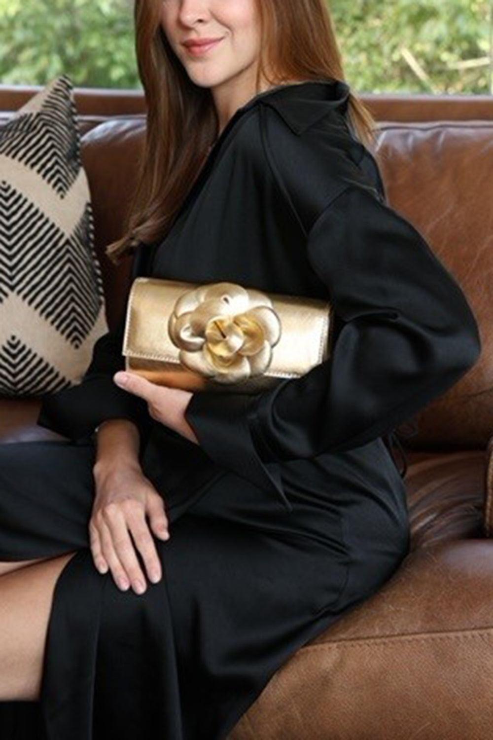 Demi Eva Clutch - Gold-GOLD-HANDBAGCLUTCHES-ANGELA ALVAREZ