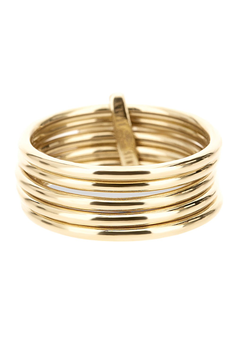 Diamond Multi Boules Three Band Ring