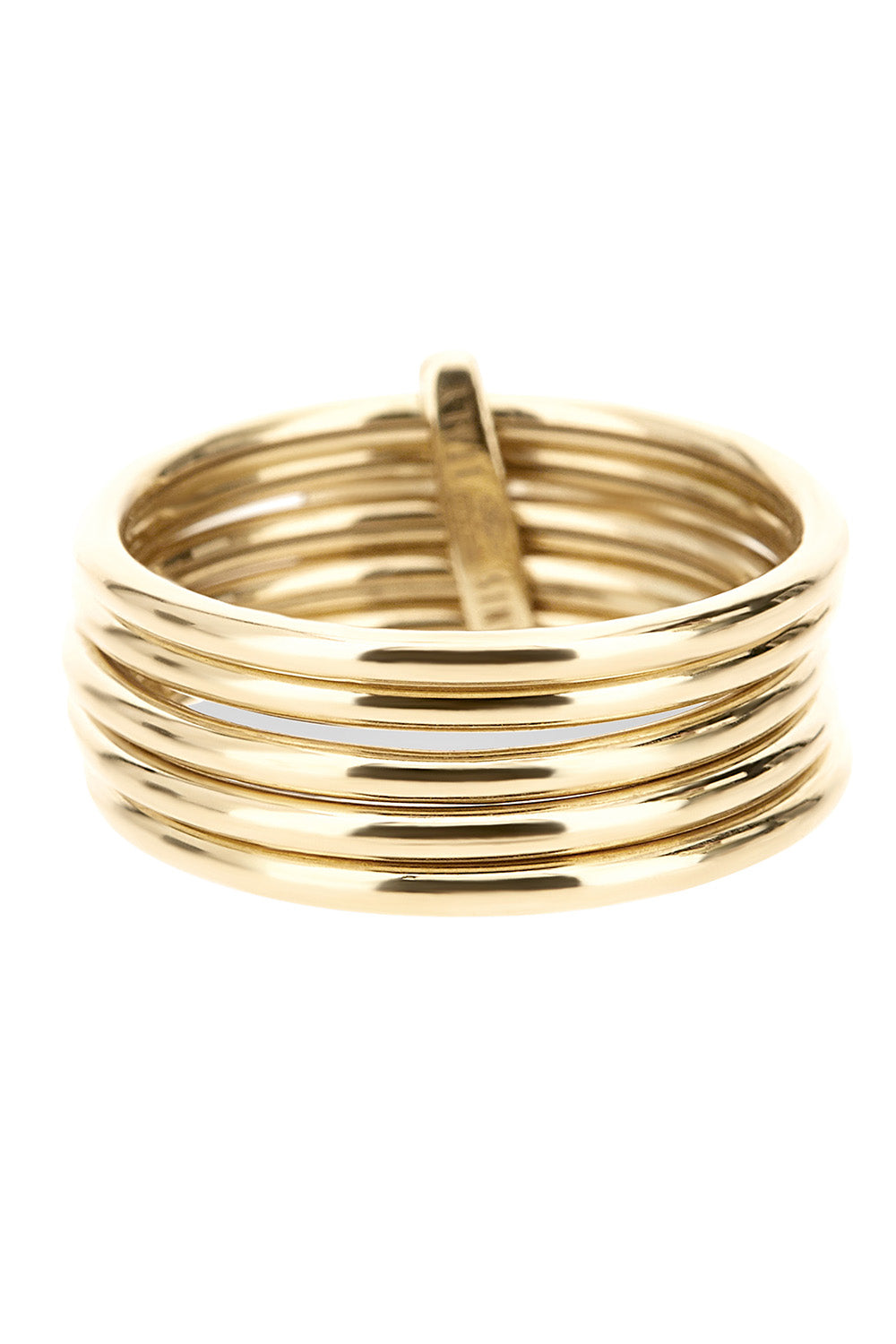 Diamond Multi Boules Three Band Ring