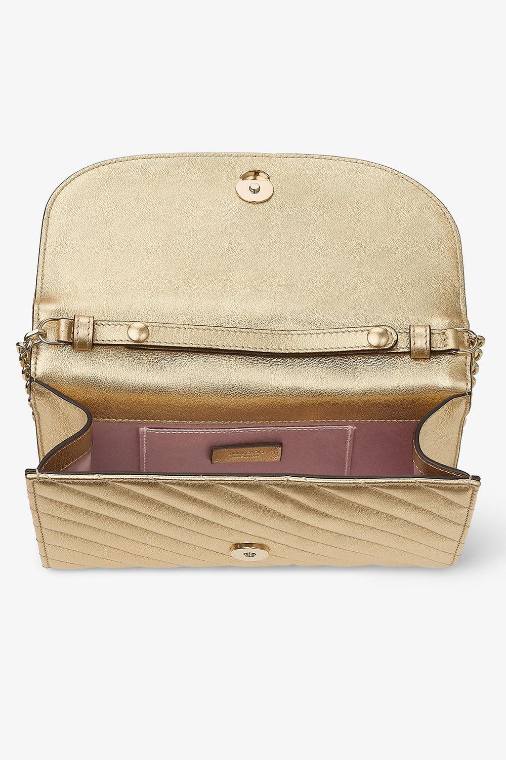 Avenue Bag-GLDSHNGL-HANDBAGCLUTCHES-JIMMY CHOO