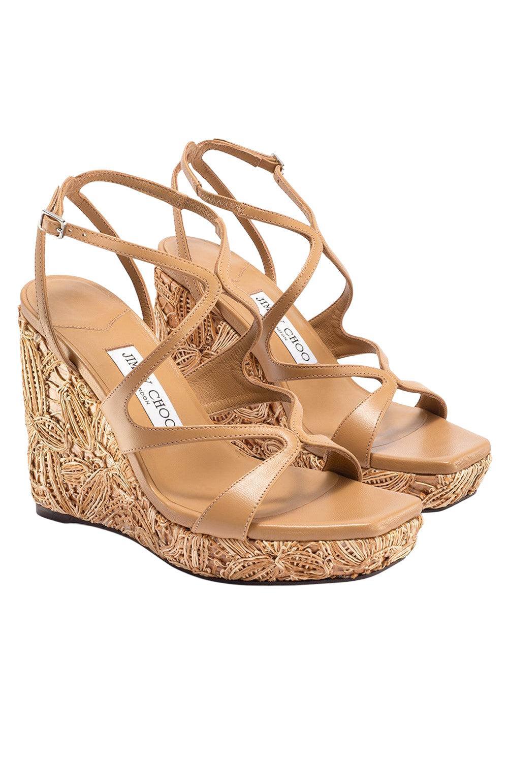 Ayla Wedge 85-CAPPU/NT-36.5-SHOESANDAL-JIMMY CHOO