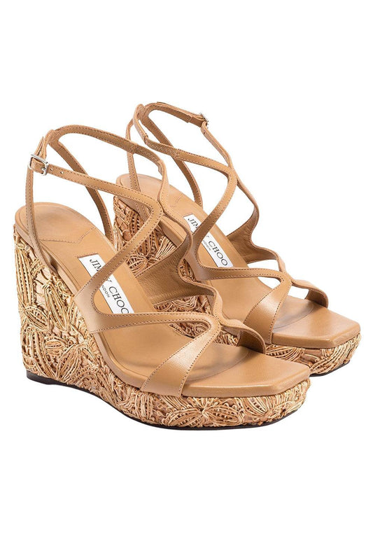 Ayla Wedge 85-CAPPU/NT-36.5-SHOESANDAL-JIMMY CHOO
