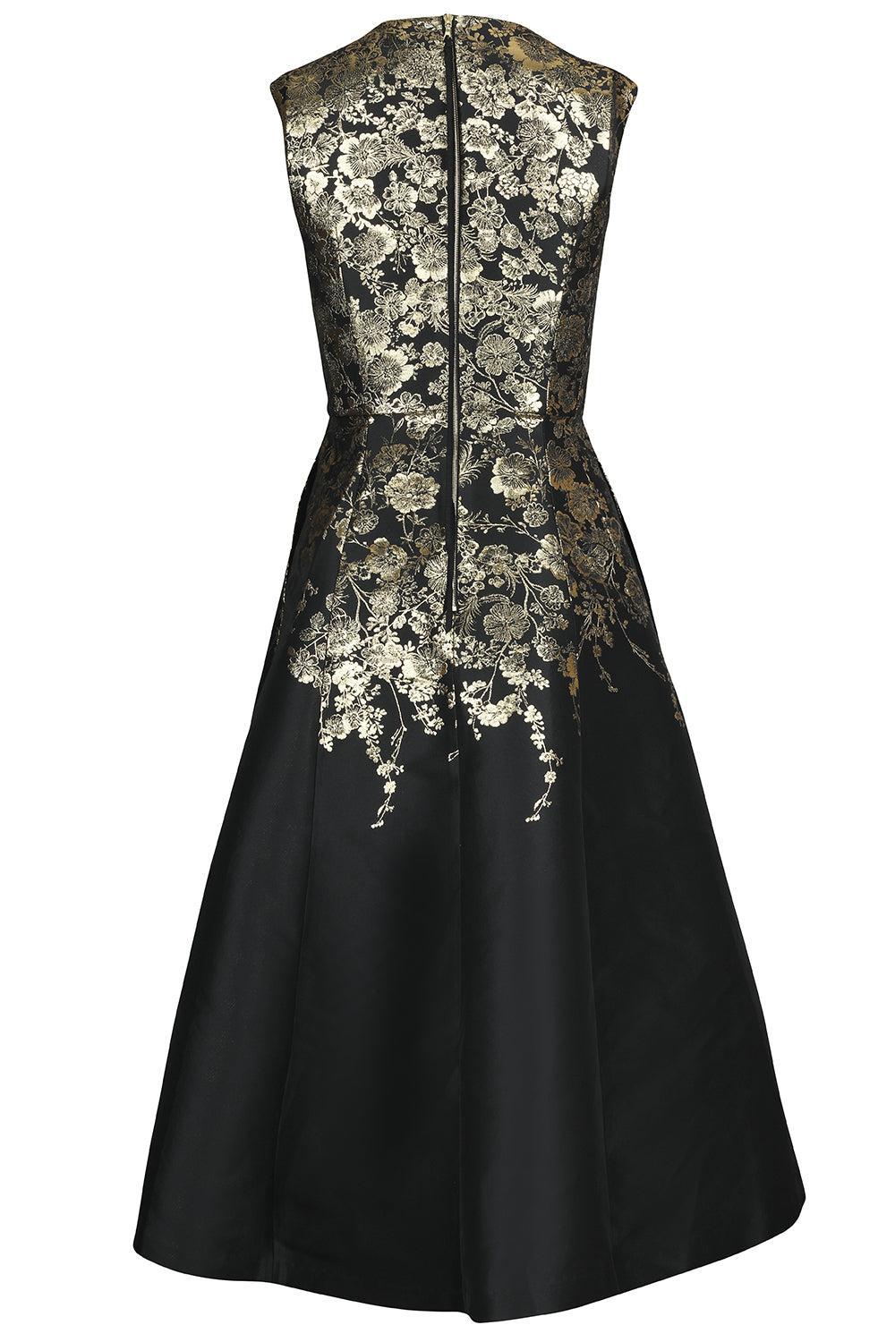 Eloise Dress-BLACK/GOLD-4-CLOTHINGDRESSCOCKTAIL-ADAM LIPPES