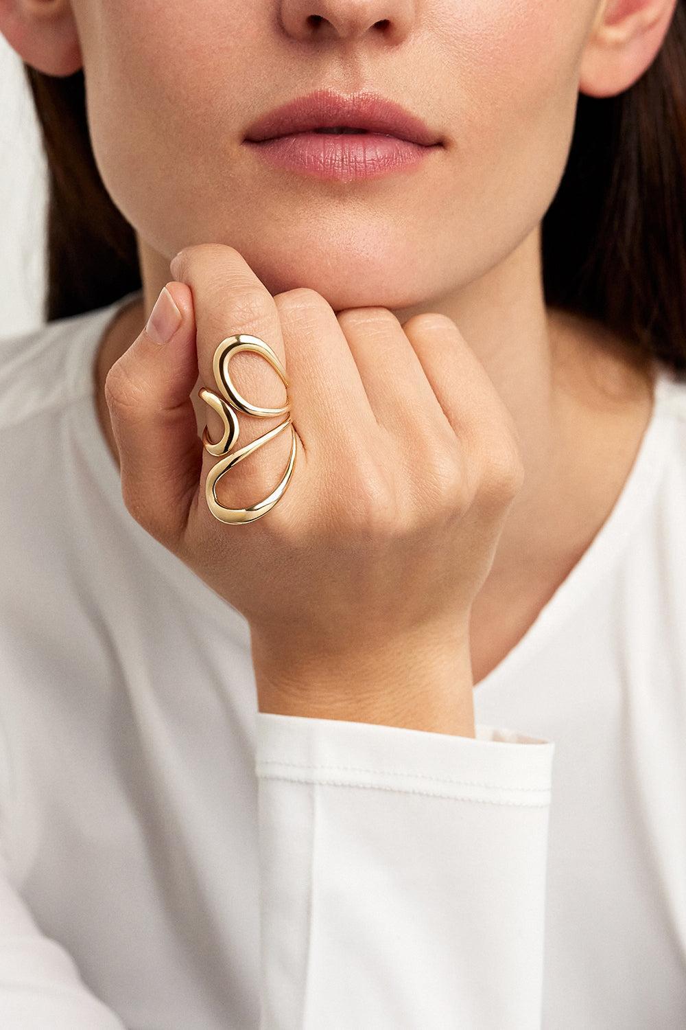 Large Aria Jane Ring-YELLOW GOLD-6-JEWELRYFINE JEWELRING-MELISSA KAYE