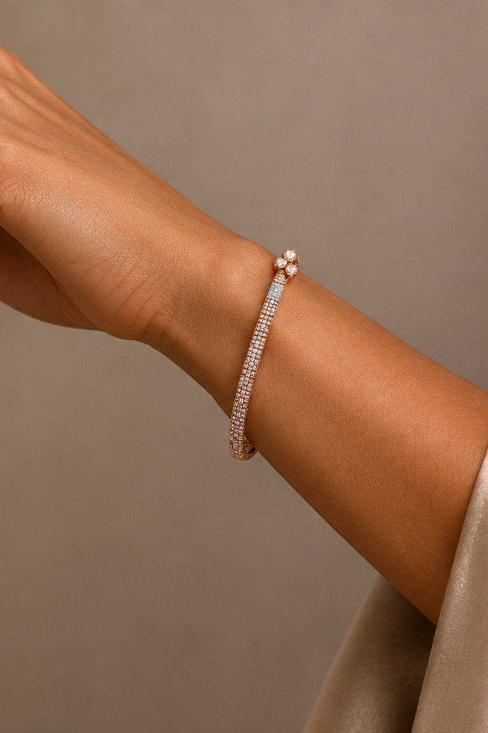 Brown Diamond Pear Bracelet