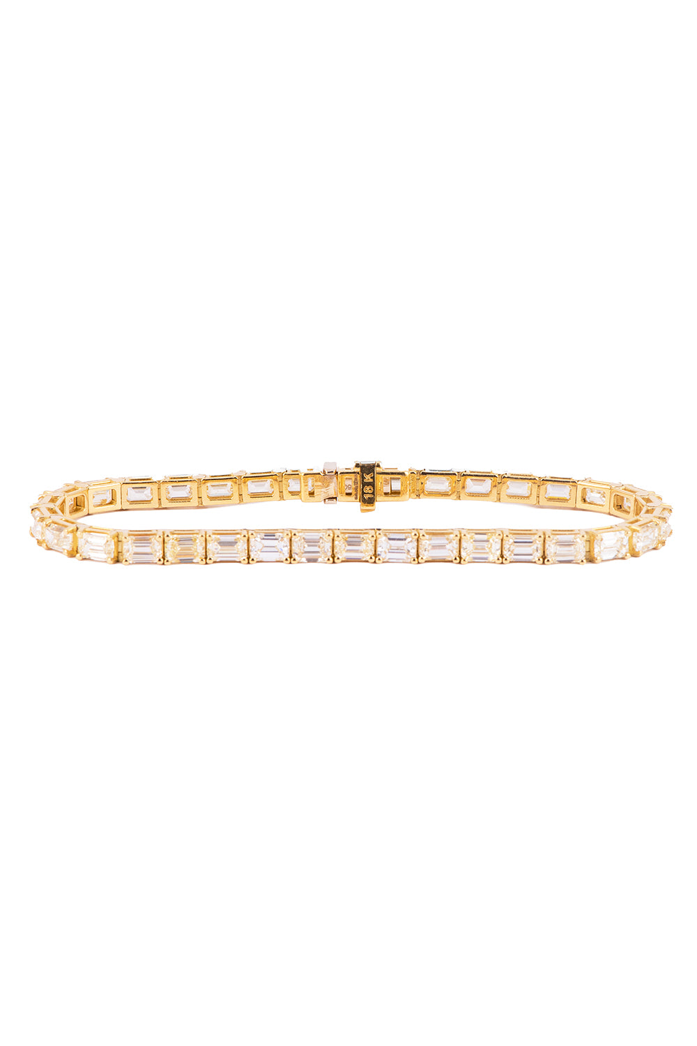 Diamond Emerald-Cut Bracelet