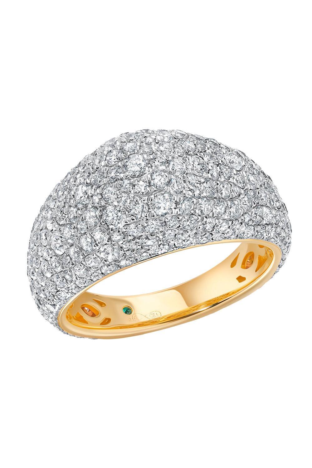 Diamond Bahia Ring-YELLOW GOLD-7-JEWELRYFINE JEWELRING-GRAZIELA