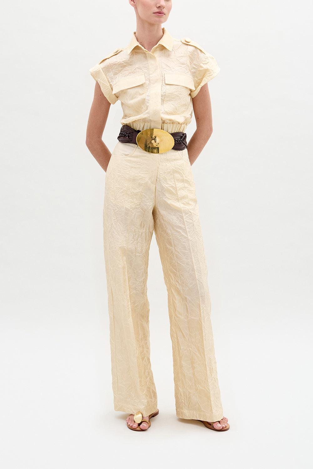 Emine Pant-VANILLA-XS-CLOTHINGPANTWIDE LEG-SILVIA TCHERASSI