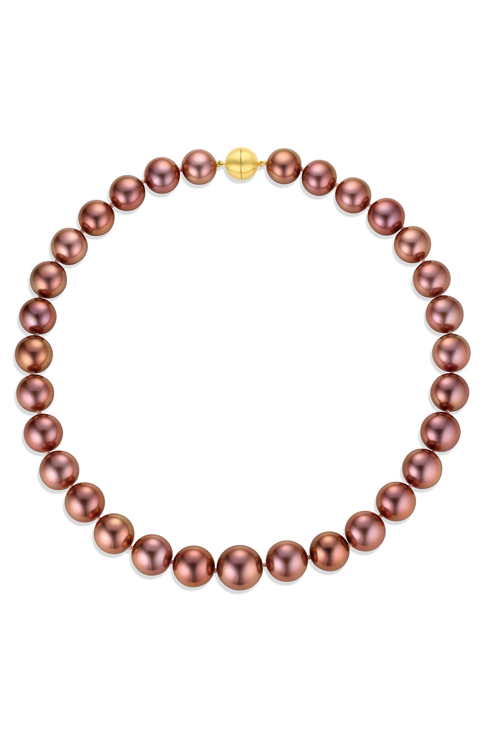 Bronze Copper Freshwater Pearls Necklace