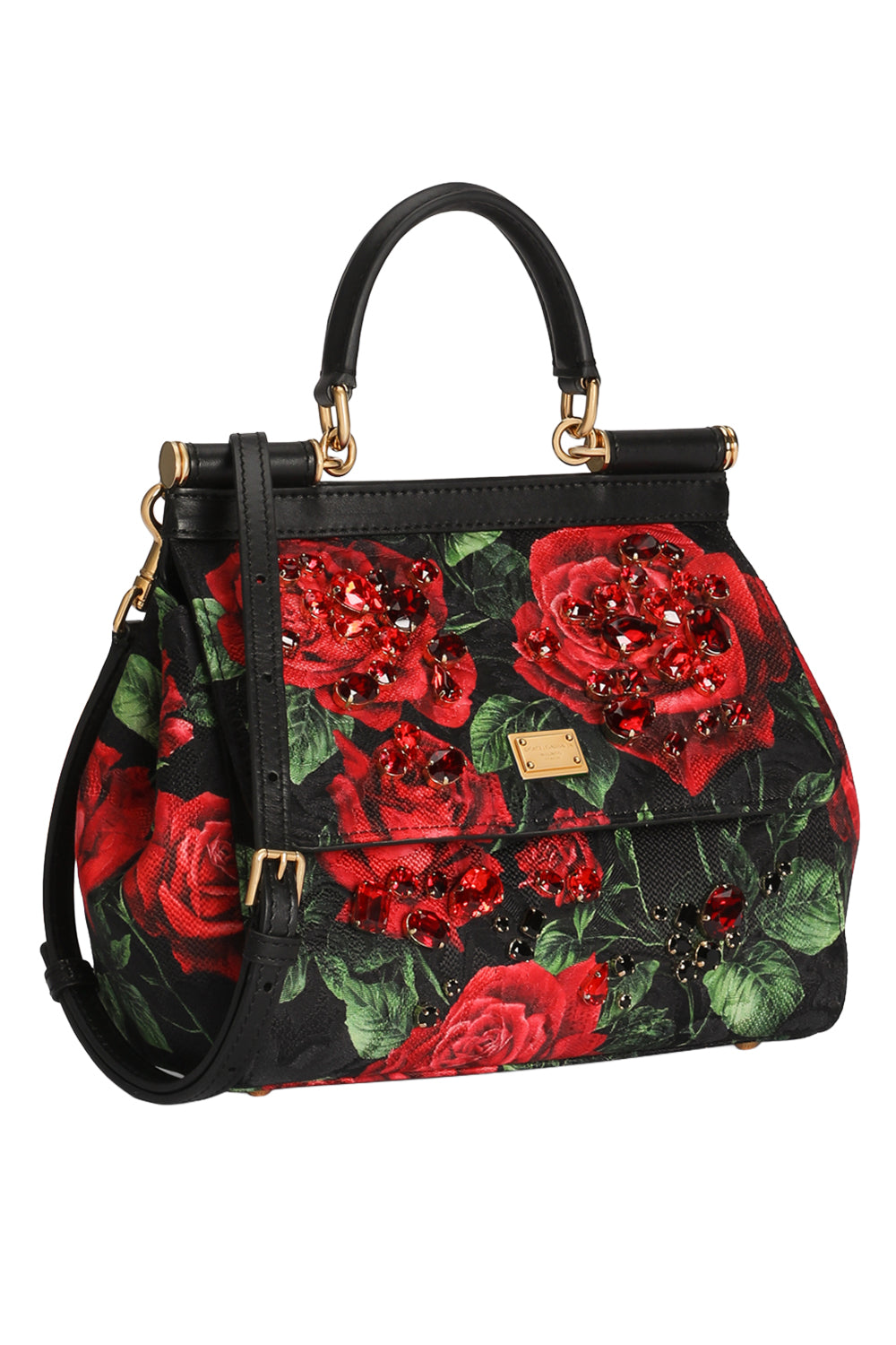 Sicily Small Bag - Rose-BLACK-HANDBAGTOP HANDLE-DOLCE & GABBANA
