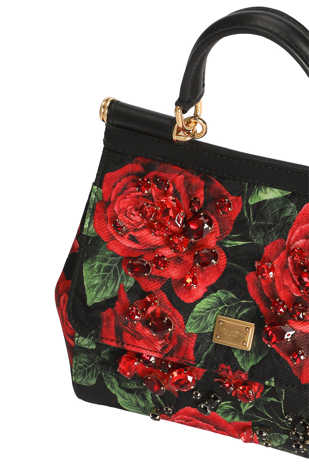 Sicily Small Bag - Rose-BLACK-HANDBAGTOP HANDLE-DOLCE & GABBANA