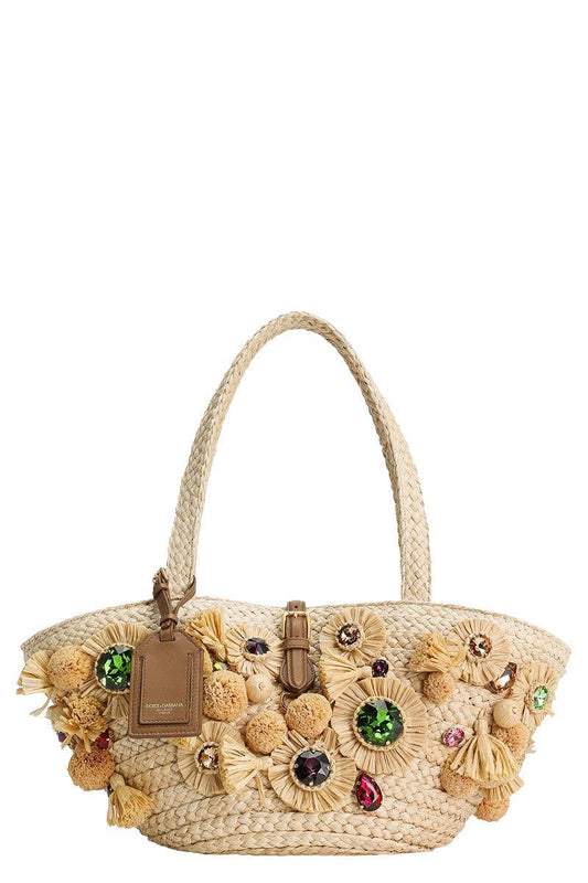 Novelty Bag With Gems-NTRLCARA-HANDBAGTOP HANDLE-DOLCE & GABBANA