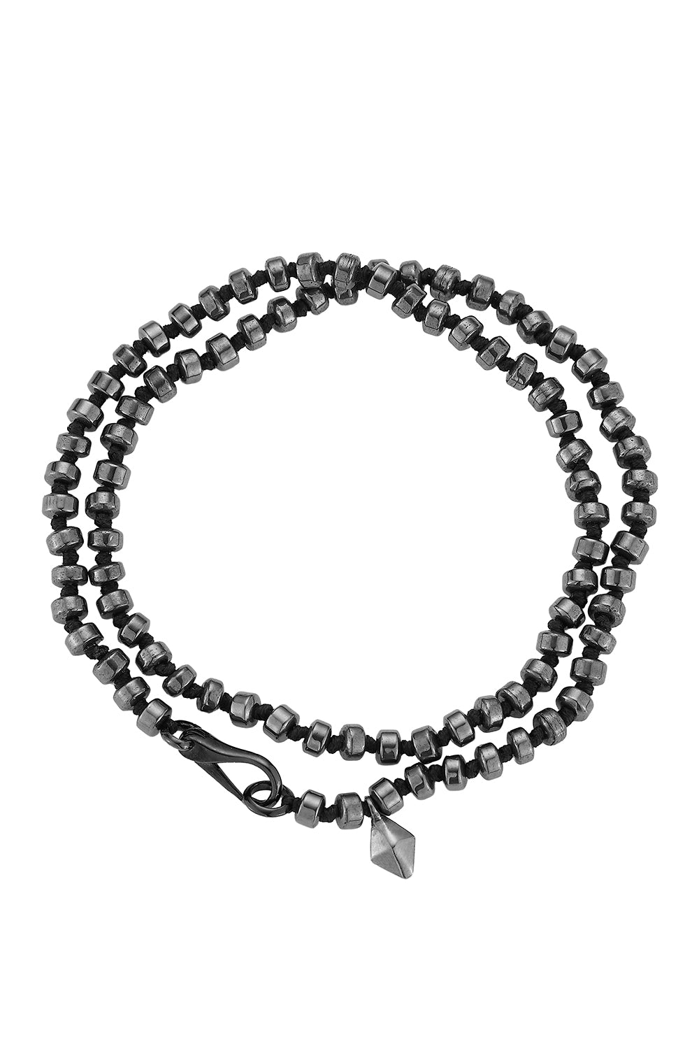 Hematite Beaded Wrap Bracelet-RUTHENIU-15-JEWELRYFINE JEWELBRACELET O-WALTERS FAITH