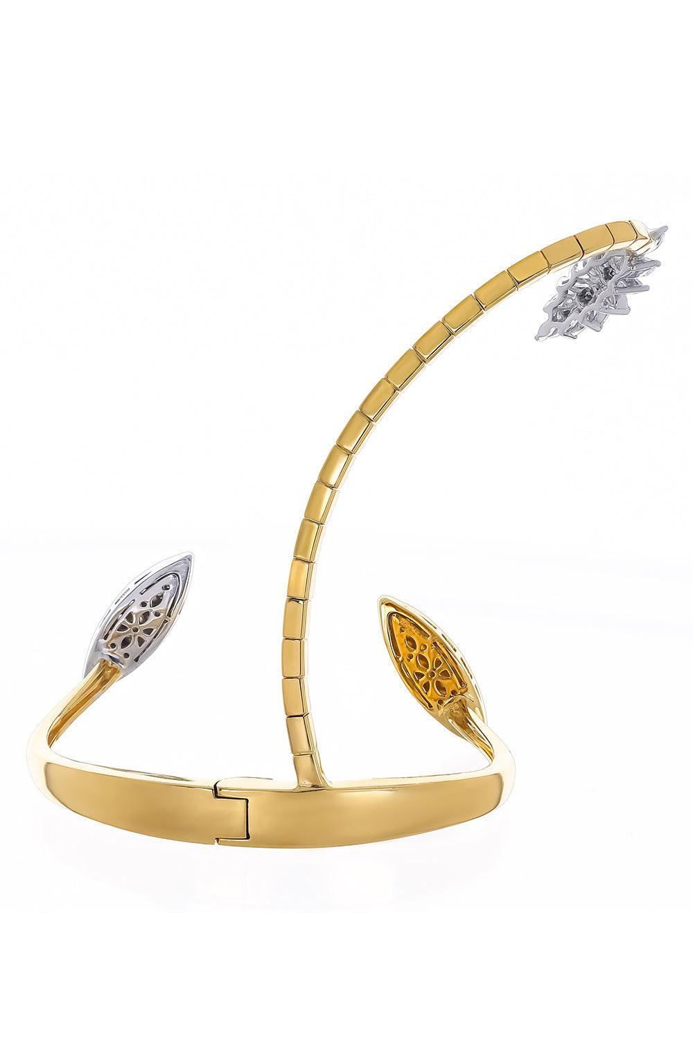Diamond Statement Hand Bracelet-YELLOW GOLD-JEWELRYFINE JEWELBRACELET O-YEPREM JEWELLERY