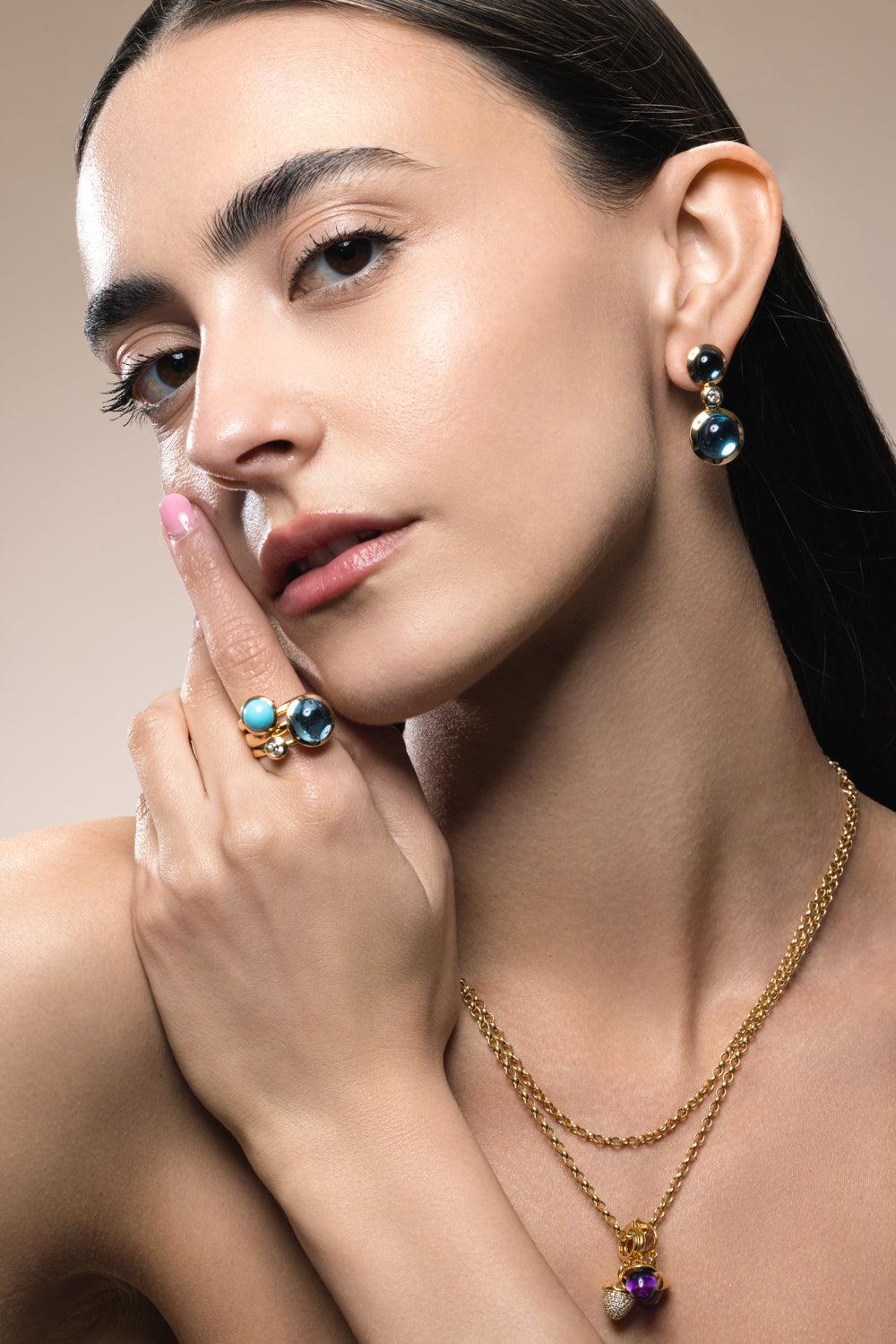 Pave Diamond Mikado Flamenco Pendant-YELLOW GOLD-JEWELRYFINE JEWELPENDANT-TAMARA COMOLLI