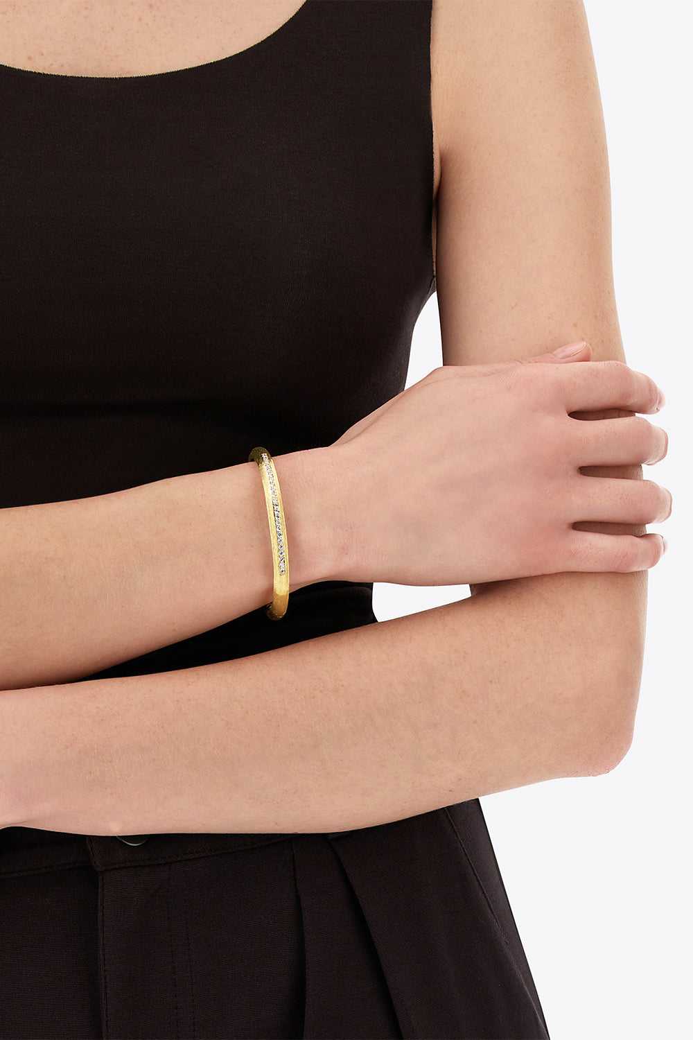Diamond One Row Libera Aura Bangle Bracelet