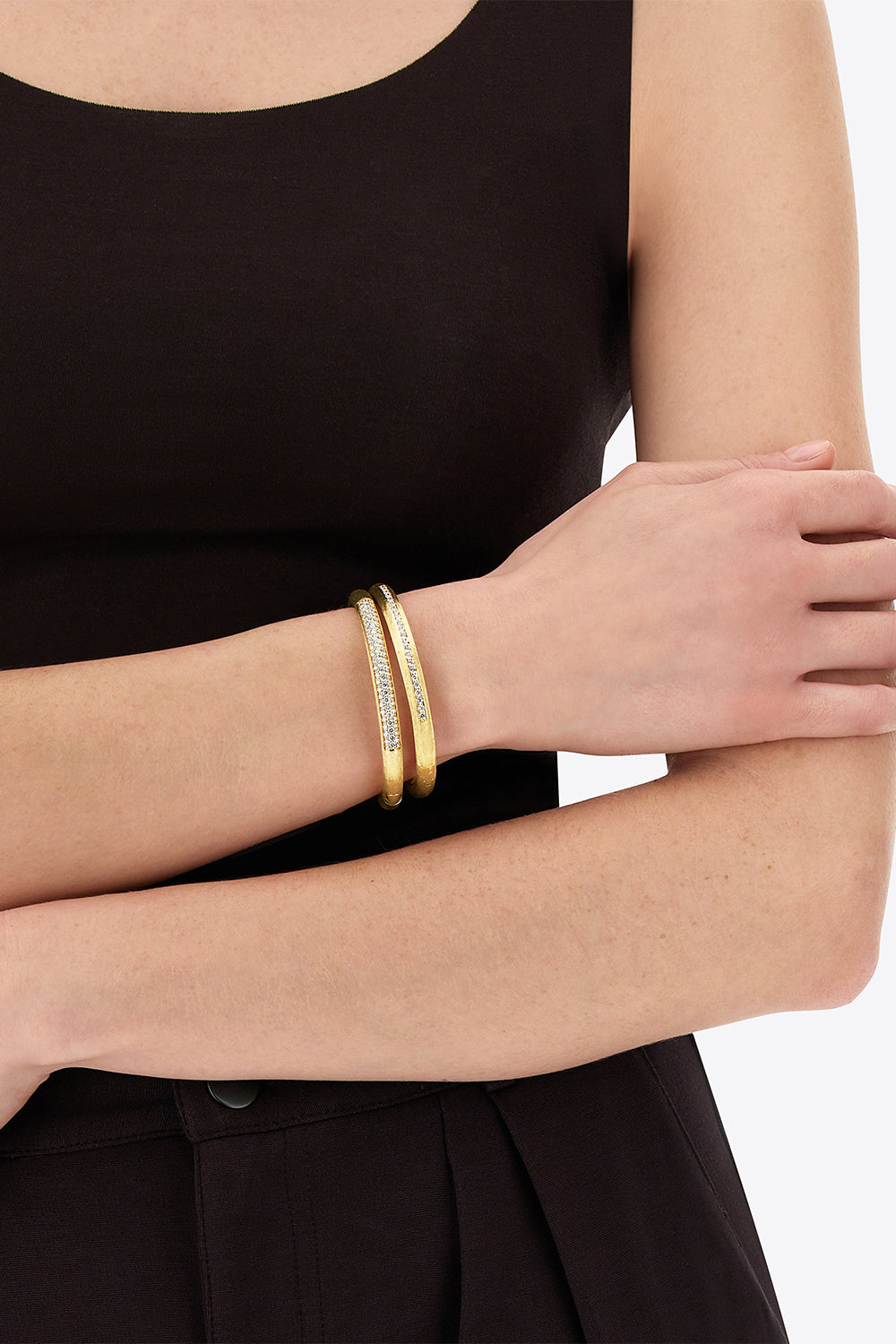 Diamond Pave Libera Aura Bangle Bracelet