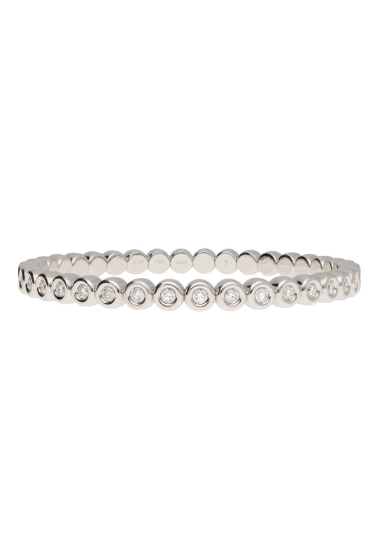 Diamond Bezel Stretch Tennis Bracelet