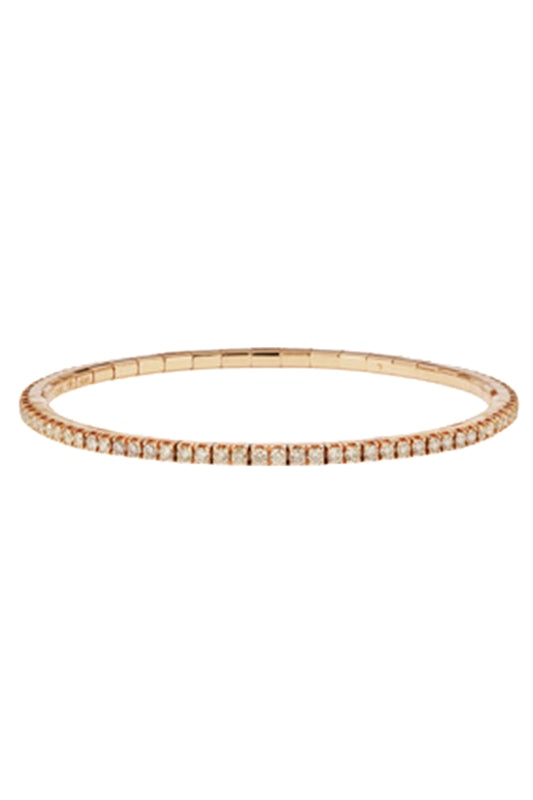 Brown Diamond Stretch Tennis Bracelet
