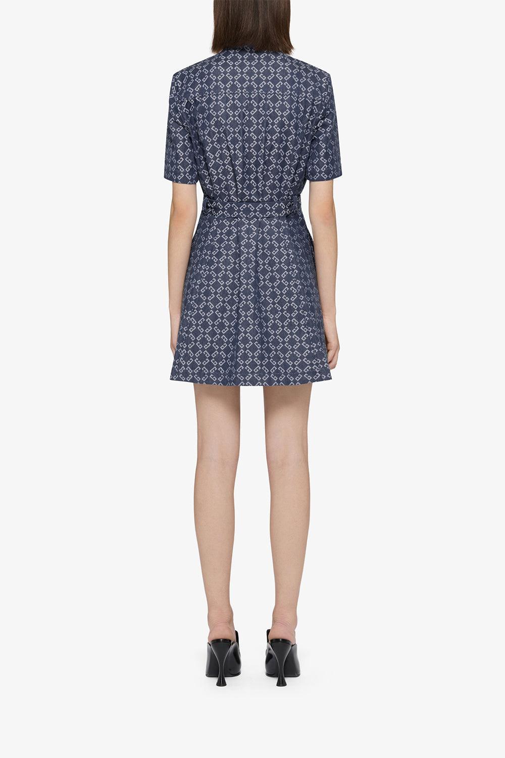 Monogram Short Dress-DENIMBLU-36-CLOTHINGDRESSCASUAL-GIVENCHY