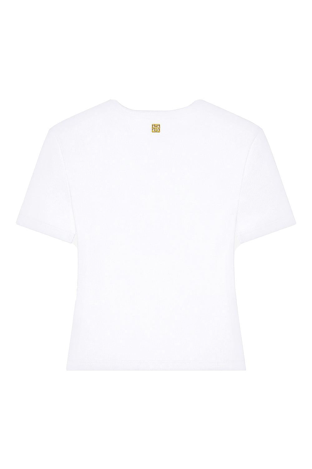 Lace Up T-Shirt-WHITE-XS-CLOTHINGTOPT-SHIRT-GIVENCHY