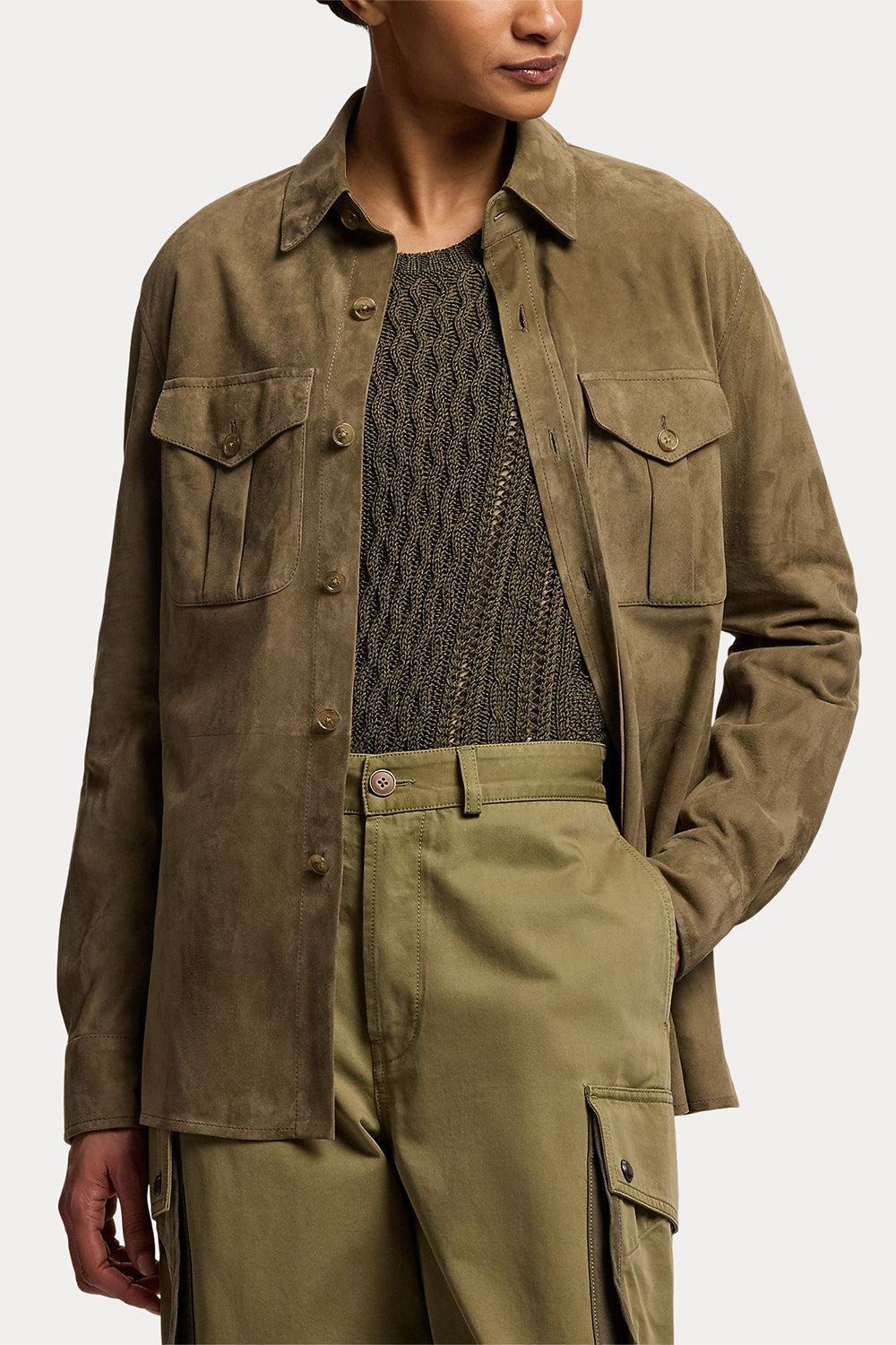 Landry Long Sleeve Shirt-BROWN-2-CLOTHINGTOPBLOUSE-RALPH LAUREN