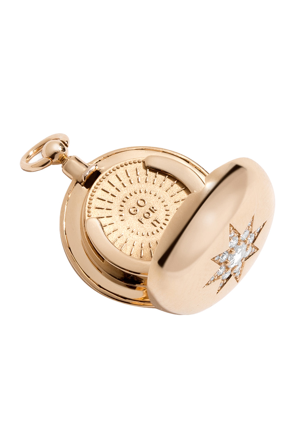 Diamond Direction Decision Coin Locket
