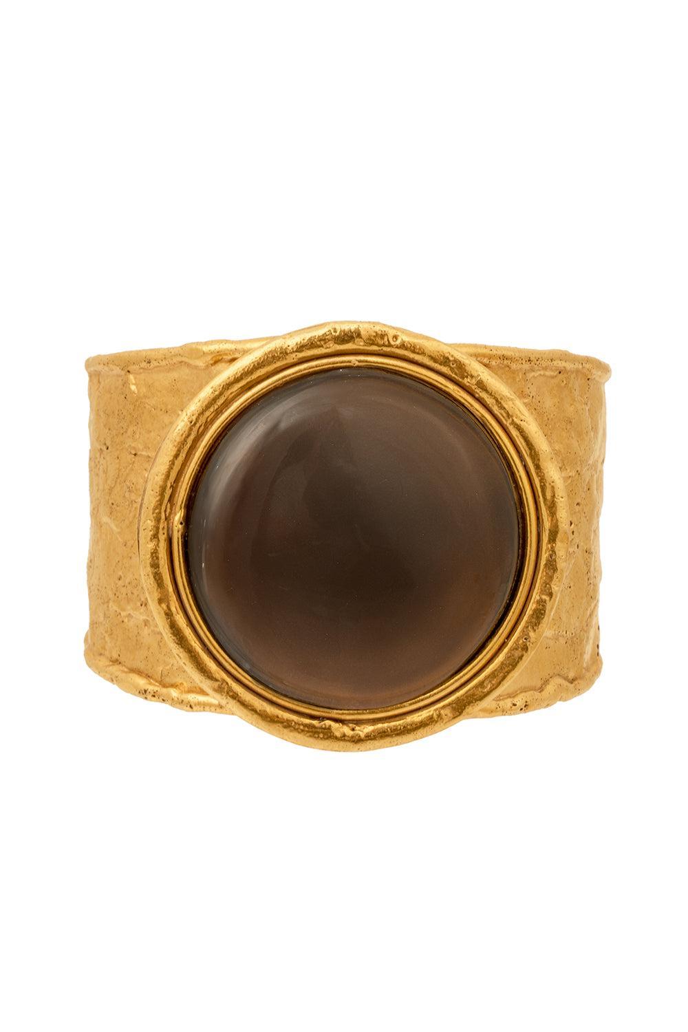 Carnaline Sphere Cuff Bracelet-YELLOW-JEWELRYBOUTIQUEBRACELET O-SYLVIA TOLEDANO