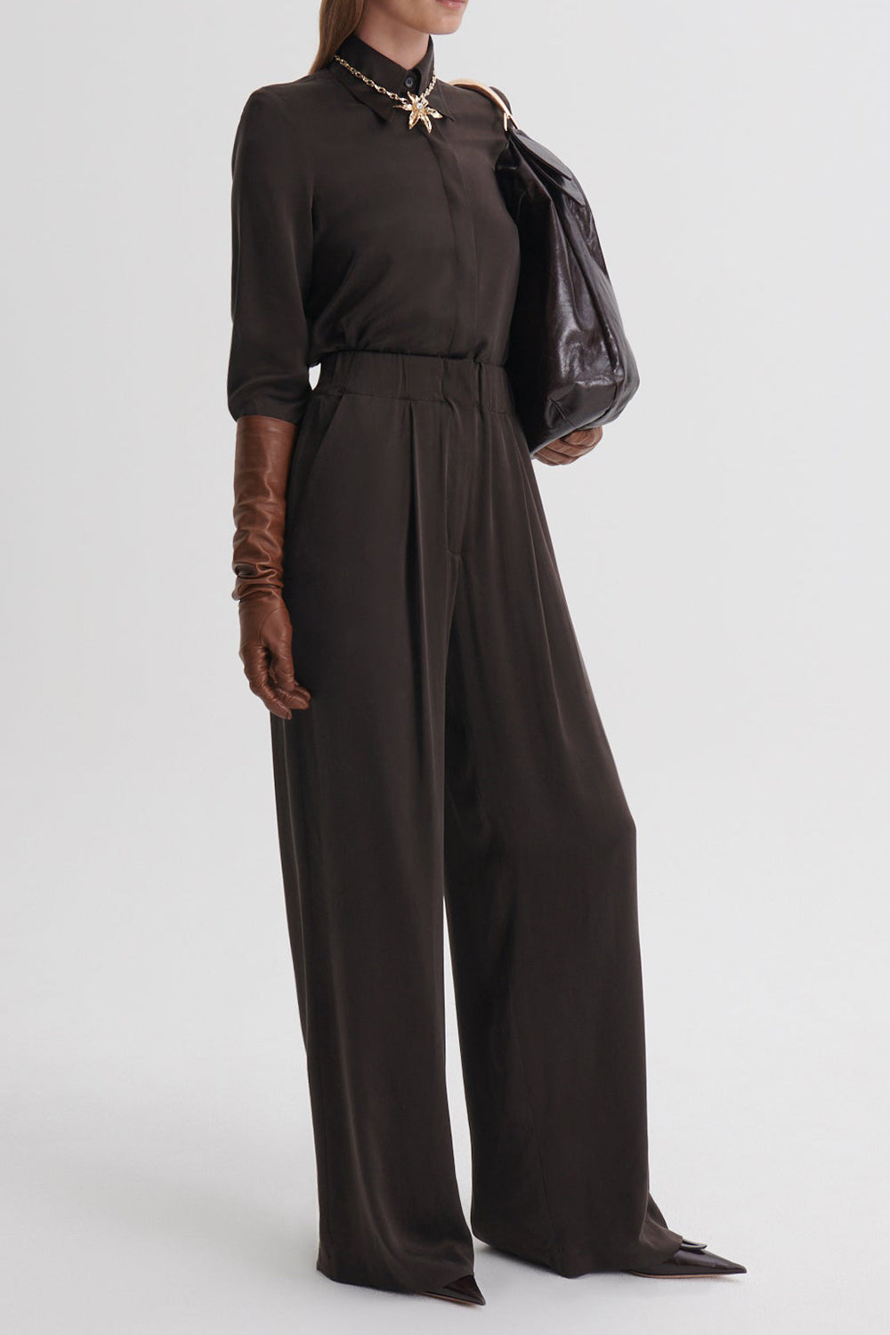 Sueded Silk Trouser