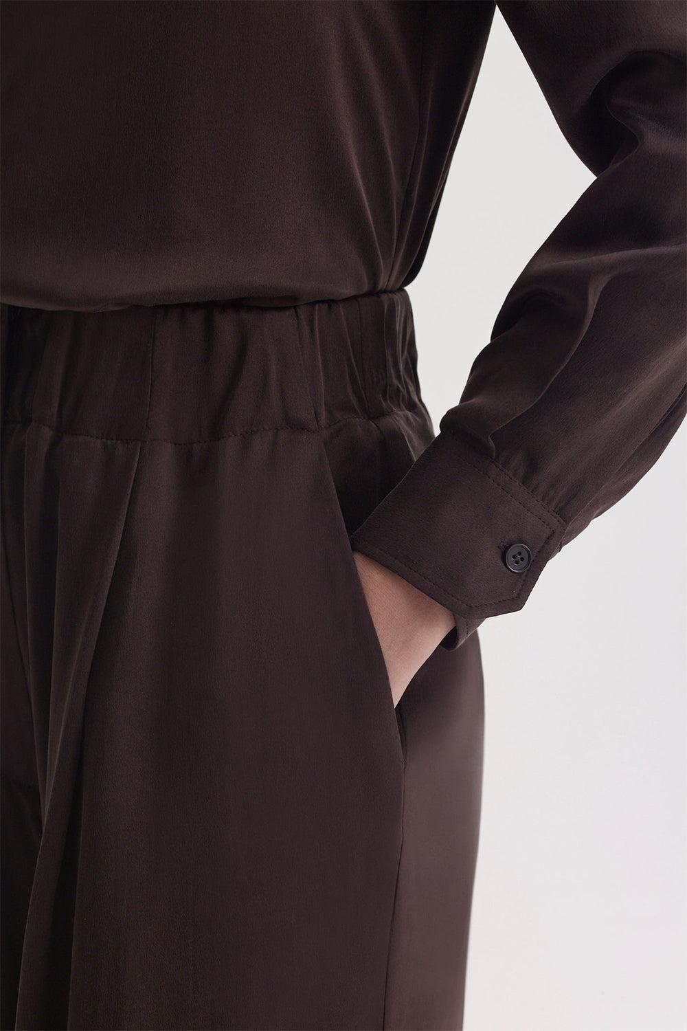 Sueded Silk Trouser