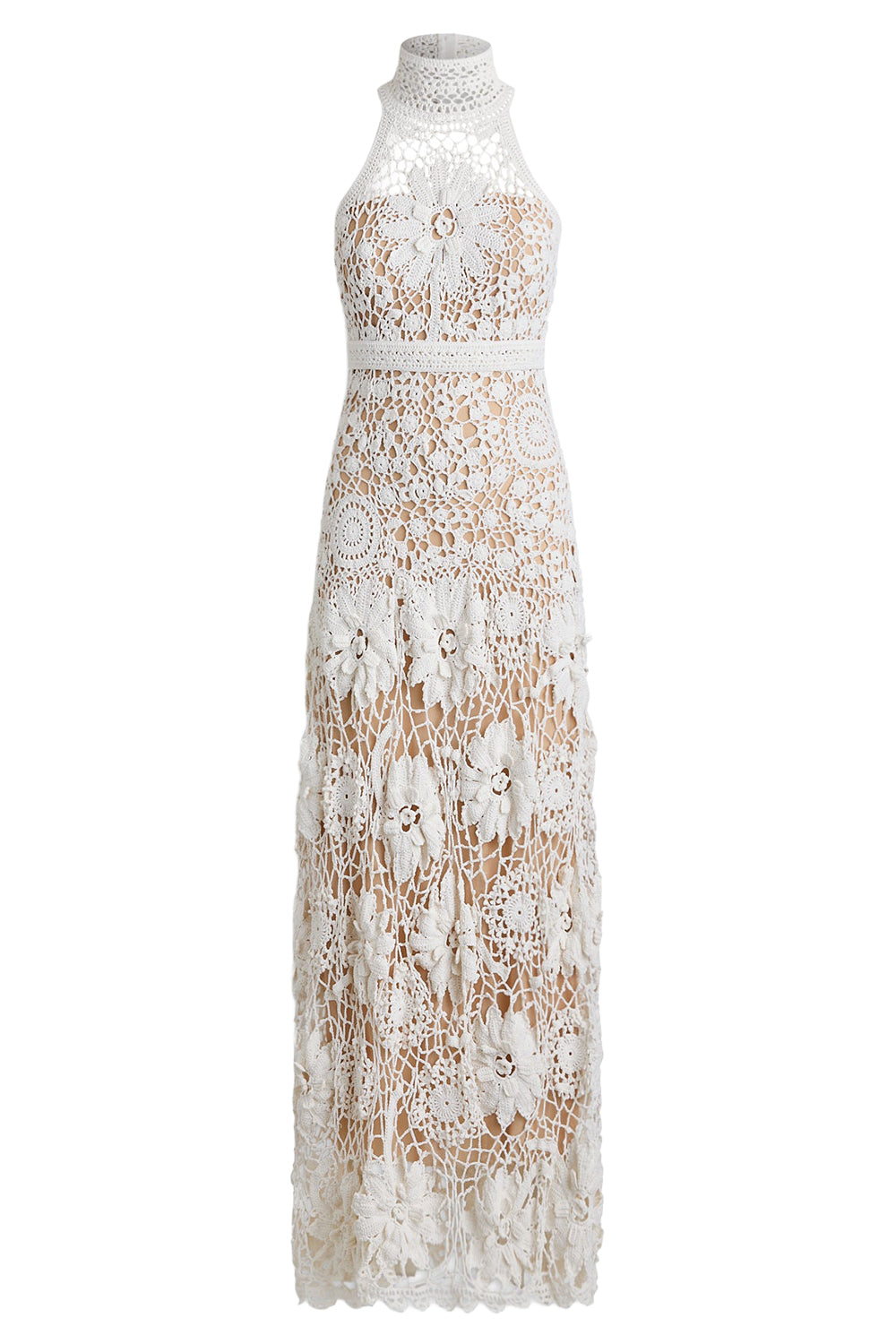 Crochet Halter Neck Gown