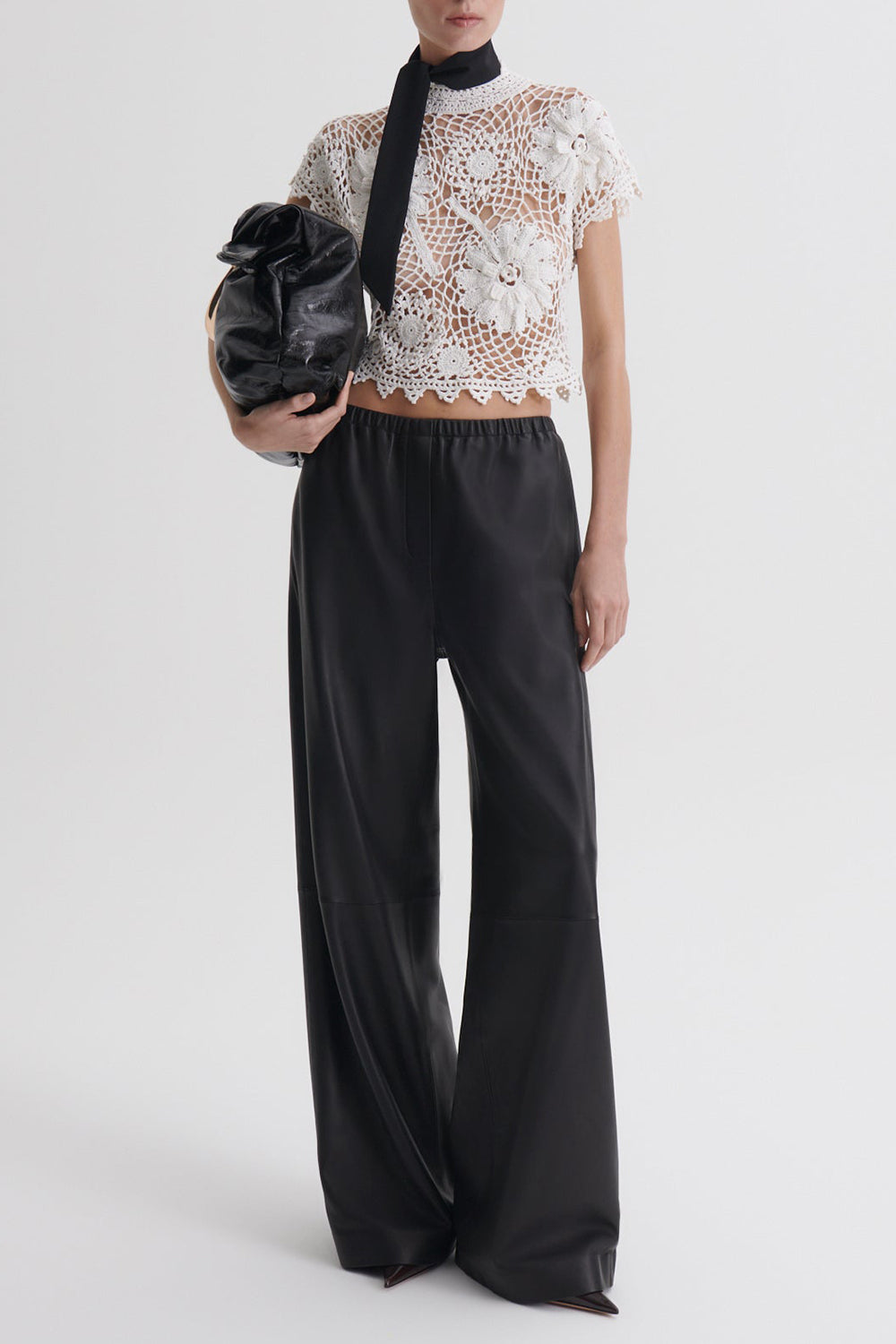 Short Sleeve Crochet Top