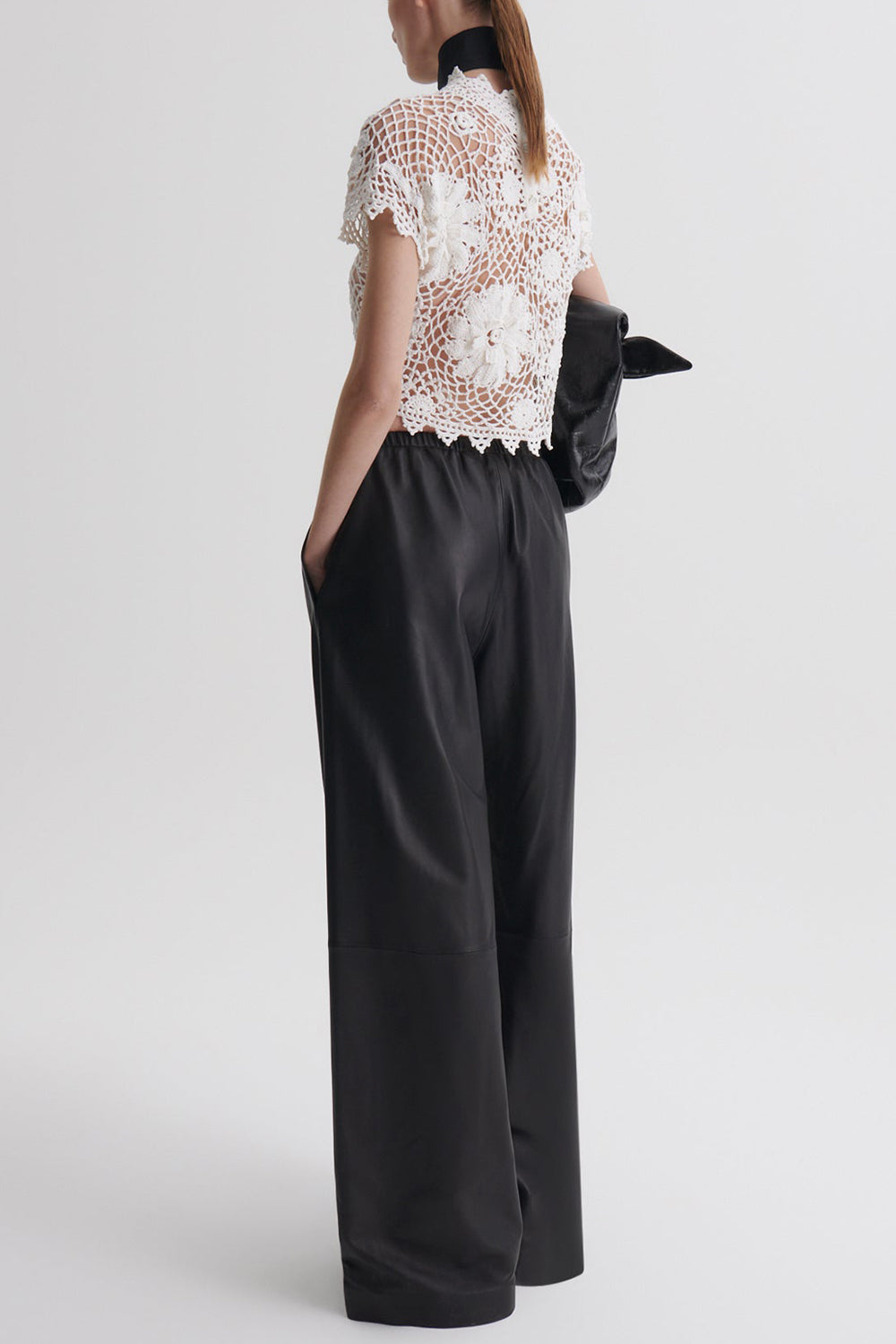Short Sleeve Crochet Top