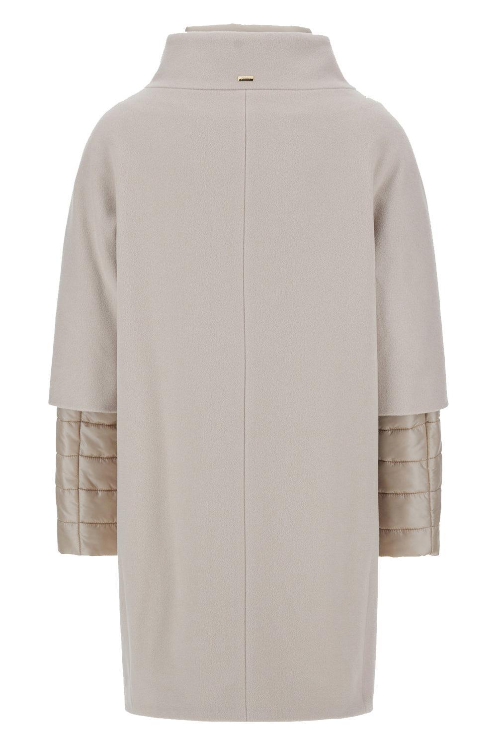 Luxury Wool Herno Cocoon Coat-BEIGE-40-CLOTHINGJACKETCASUAL-HERNO