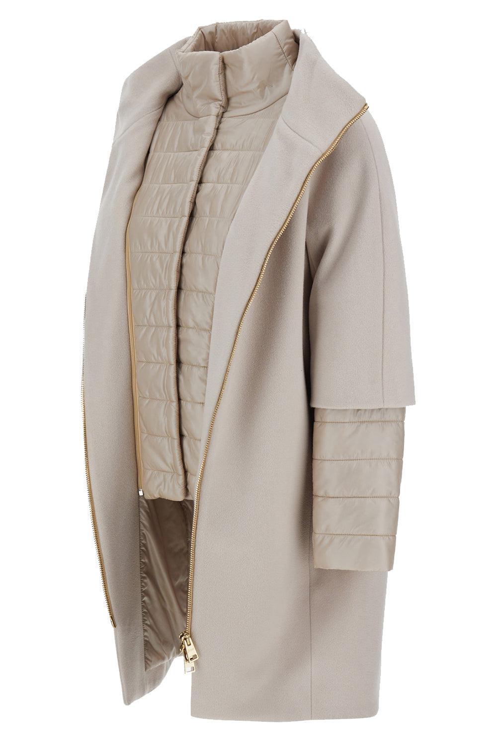 Luxury Wool Herno Cocoon Coat-BEIGE-40-CLOTHINGJACKETCASUAL-HERNO