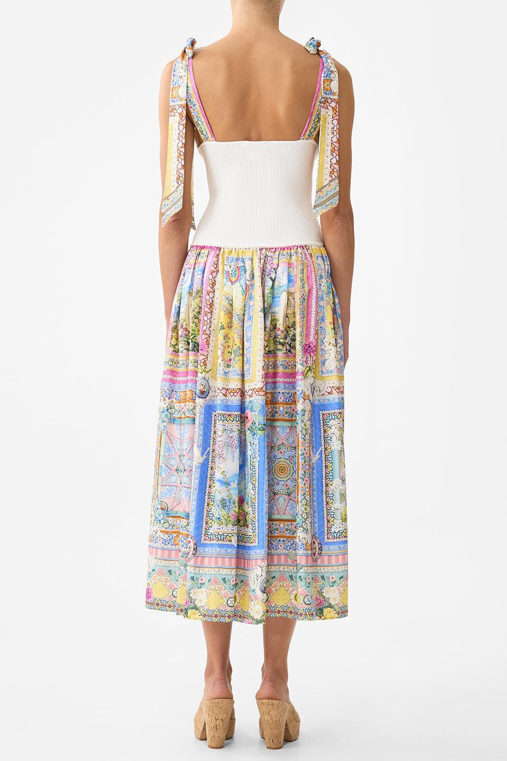 Bodice Splice Midi Dress-MULTI-P/S-CLOTHINGDRESSCASUAL-CAMILLA