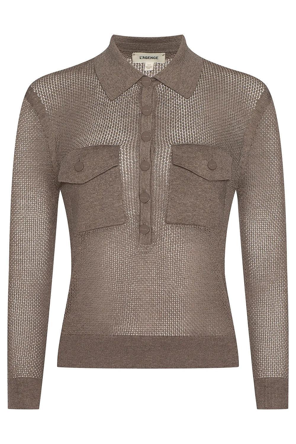 Carine Sweater-BROWN-XS-CLOTHINGTOPKNITS-L'AGENCE