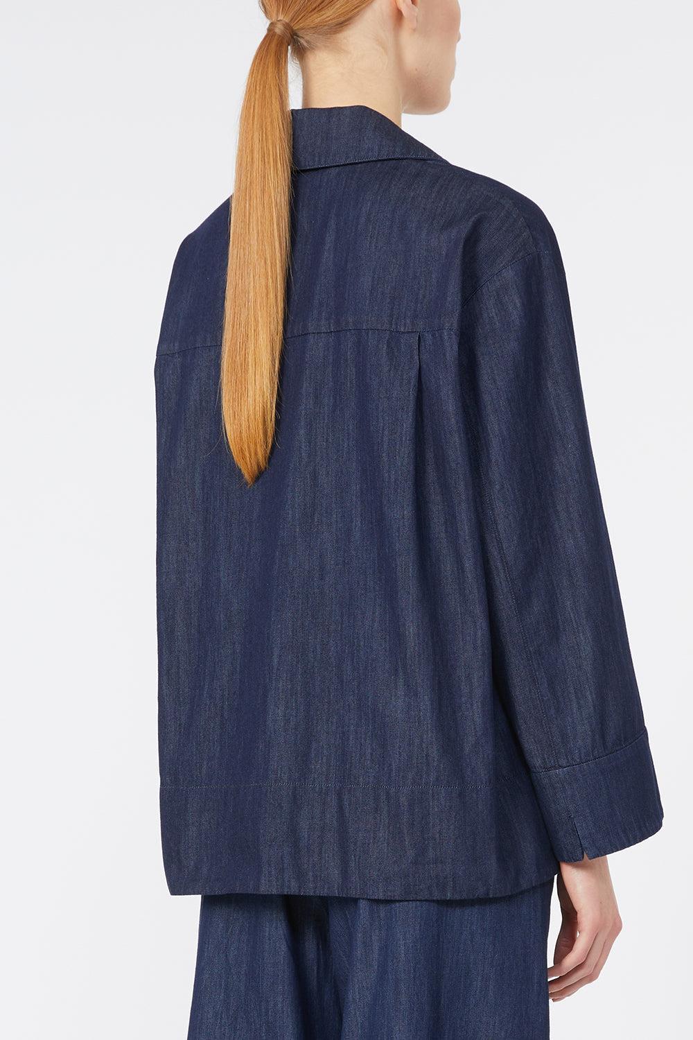 Caterina Shirt-MDNTBLUE-4-CLOTHINGTOPBLOUSE-MAX MARA