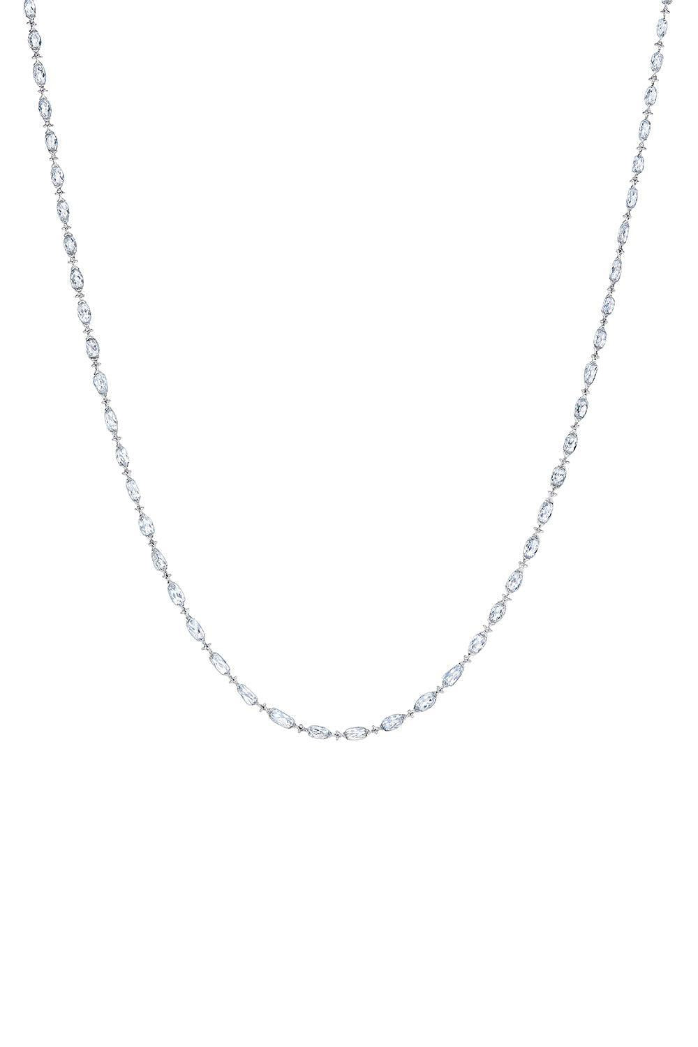 Diamond Ethereal Chain Necklace-WHITE GOLD-16-JEWELRYFINE JEWELNECKLACE O-64 FACETS