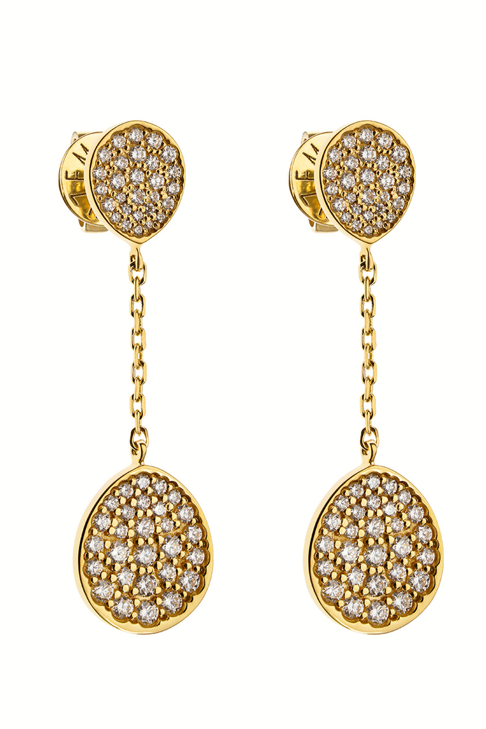 Diamond Classic Flat Drop Earrings