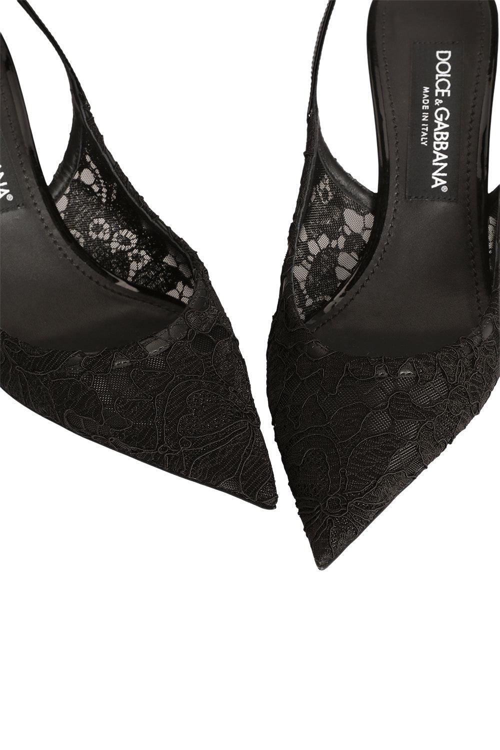 Elegant Slingback-BLACK-35.5-SHOEMULE-DOLCE & GABBANA