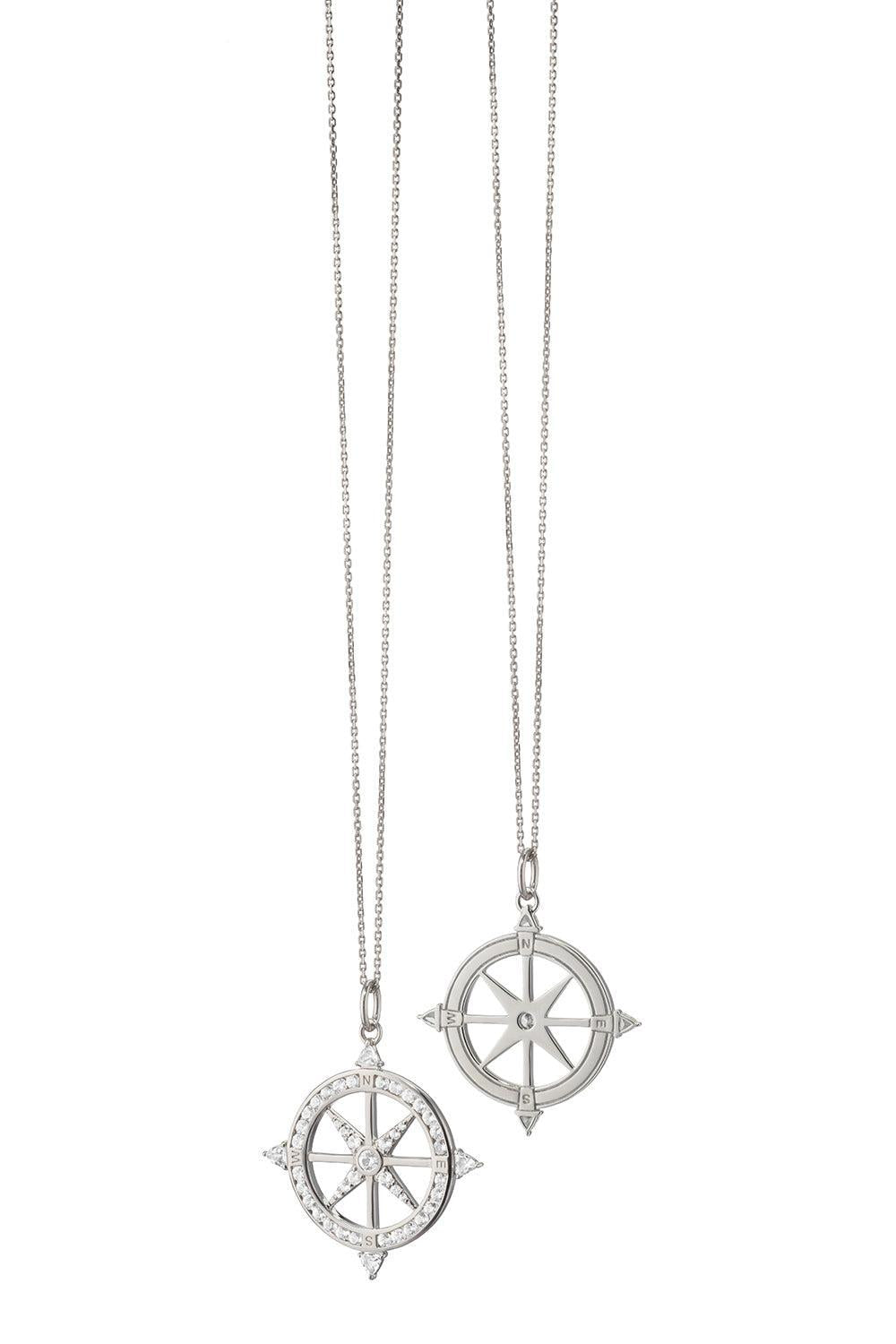 White Sapphire Adventure Necklace-SILVER-18-JEWELRYFINE JEWELNECKLACE O-MONICA RICH KOSANN
