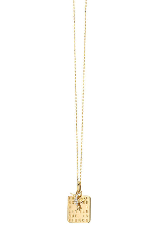 Diamond She Is Fierce Necklace-YELLOW GOLD-JEWELRYFINE JEWELNECKLACE O-MONICA RICH KOSANN