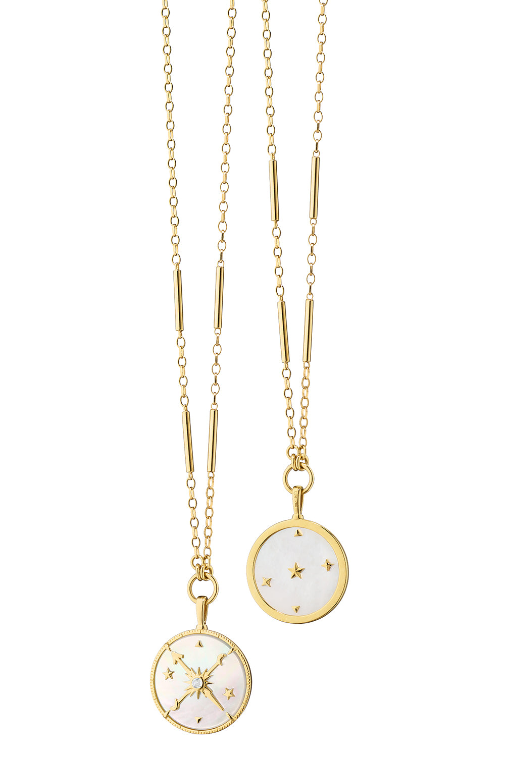  Pearl Diamond Constellation Locket Necklace-YELLOW GOLD-22-JEWELRYFINE JEWELNECKLACE O-MONICA RICH KOSANN 