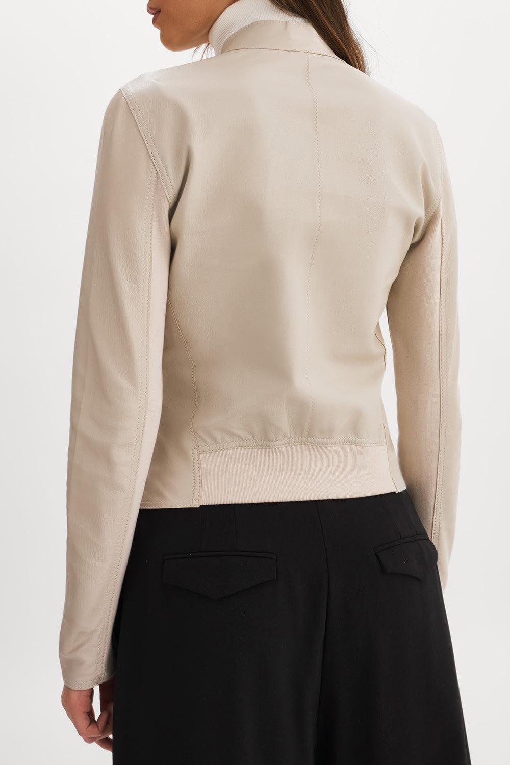 Chapin Reversible Jacket - Bone Gold-BONEGOLD-XS-CLOTHINGJACKETLEATHER-LAMARQUE