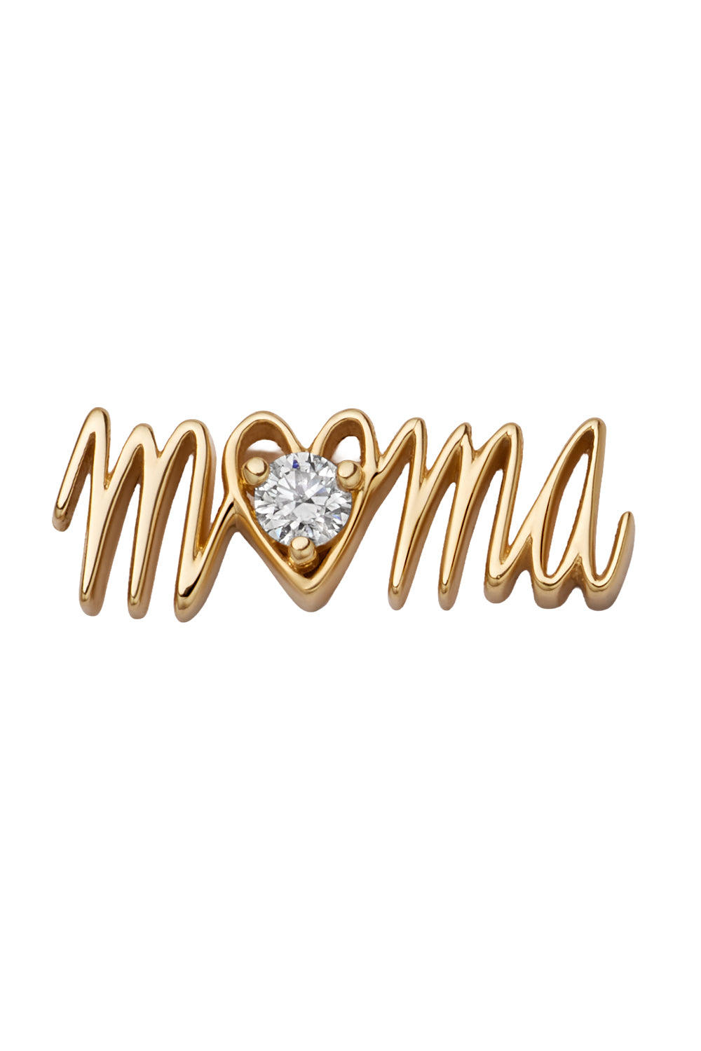 Diamond Mama Script Charm